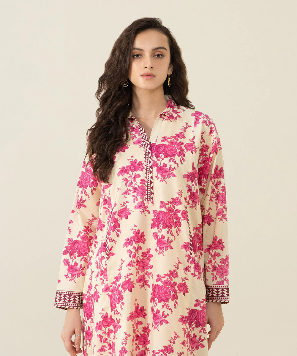 Sapphire | Unstitched 2Pc Printed Lawn - Shirt & Trouser | U2T-DY23V4-13R