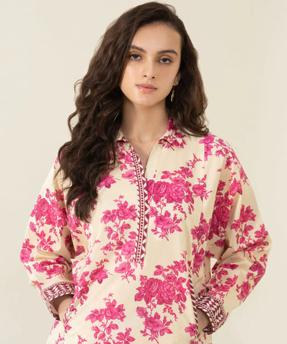 Sapphire | Unstitched 2Pc Printed Lawn - Shirt & Trouser | U2T-DY23V4-13R
