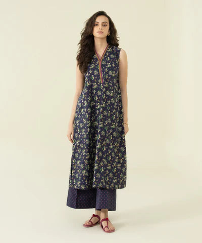 Sapphire | Unstitched 2Pc Printed Lawn - Shirt & Trouser | U2T-DY23V4-14R