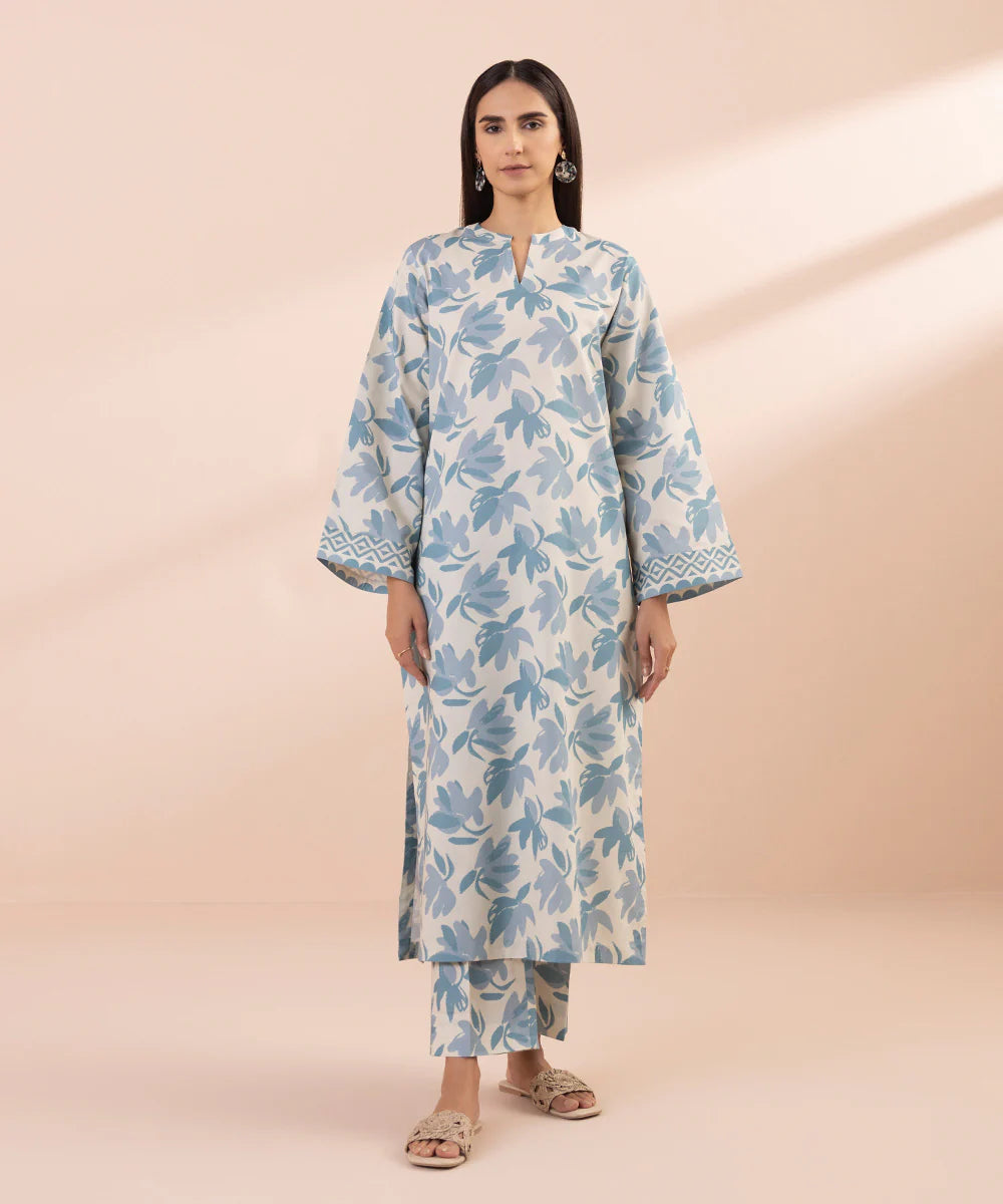 SAPPHIRE | UNSTITCHED 2 PIECE PRINTED LAWN SUIT