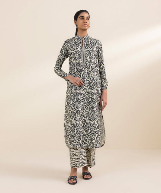 SAPPHIRE | UNSTITCHED 2 PIECE PRINTED LAWN SUIT