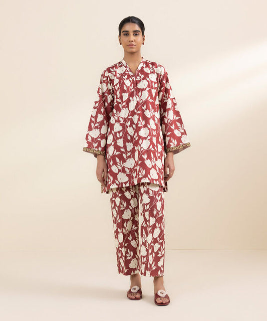 SAPPHIRE | UNSTITCHED 2 PIECE PRINTED LAWN SUIT
