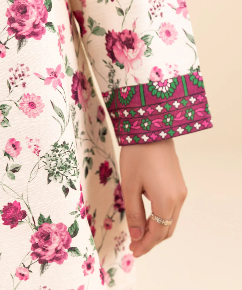 SAPPHIRE | UNSTITCHED 2 PIECE PRINTED KHADDAR SUIT