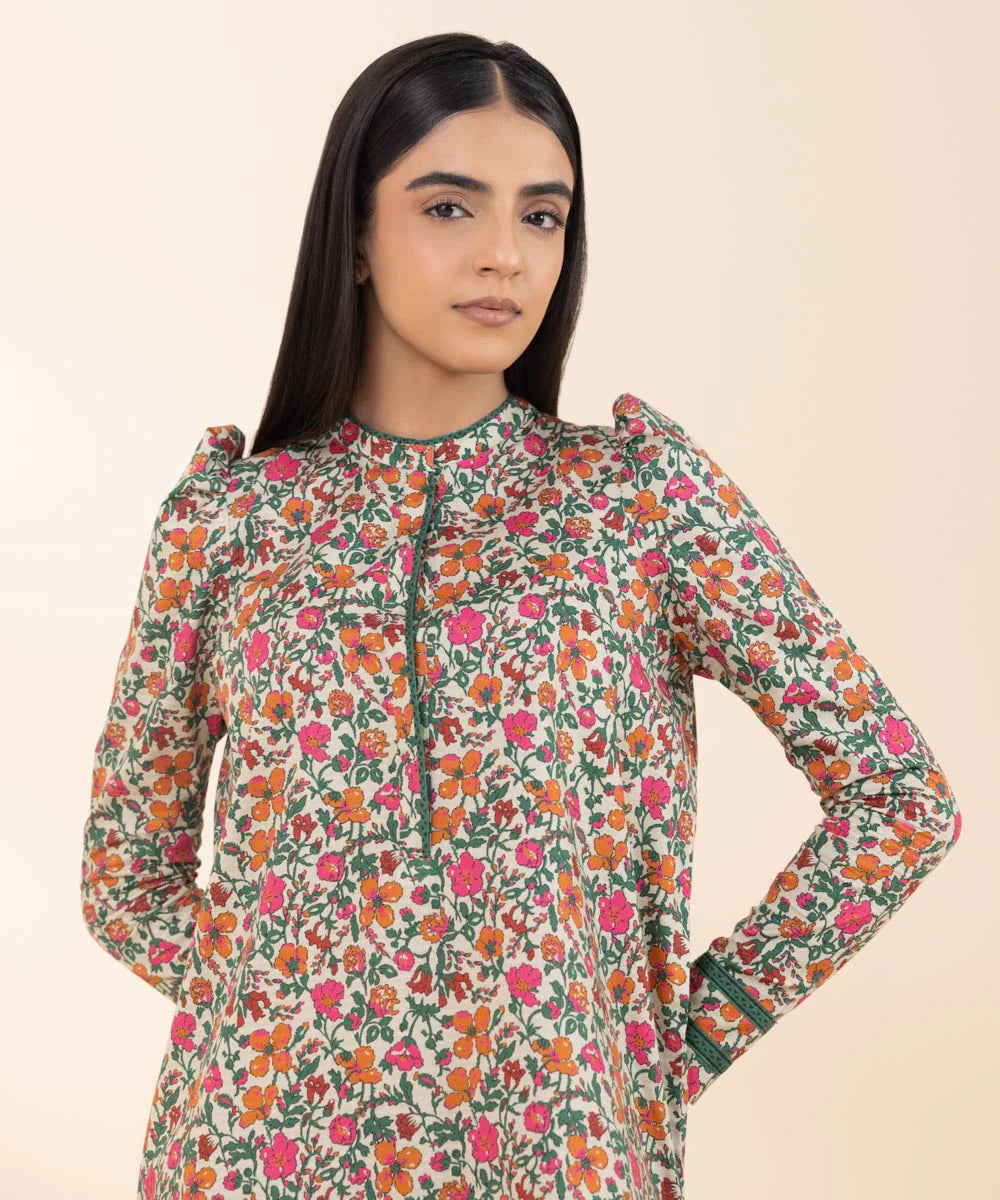 SAPPHIRE | UNSTITCHED 2 PIECE PRINTED LIGHT KHADDAR SUIT
