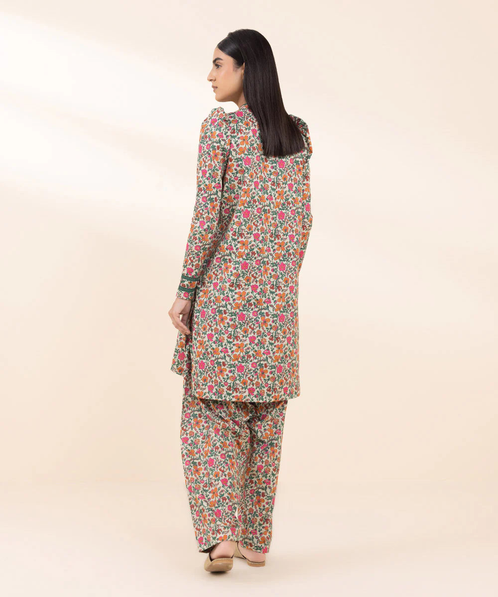 SAPPHIRE | UNSTITCHED 2 PIECE PRINTED LIGHT KHADDAR SUIT