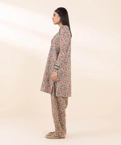 SAPPHIRE | UNSTITCHED 2 PIECE PRINTED LIGHT KHADDAR SUIT