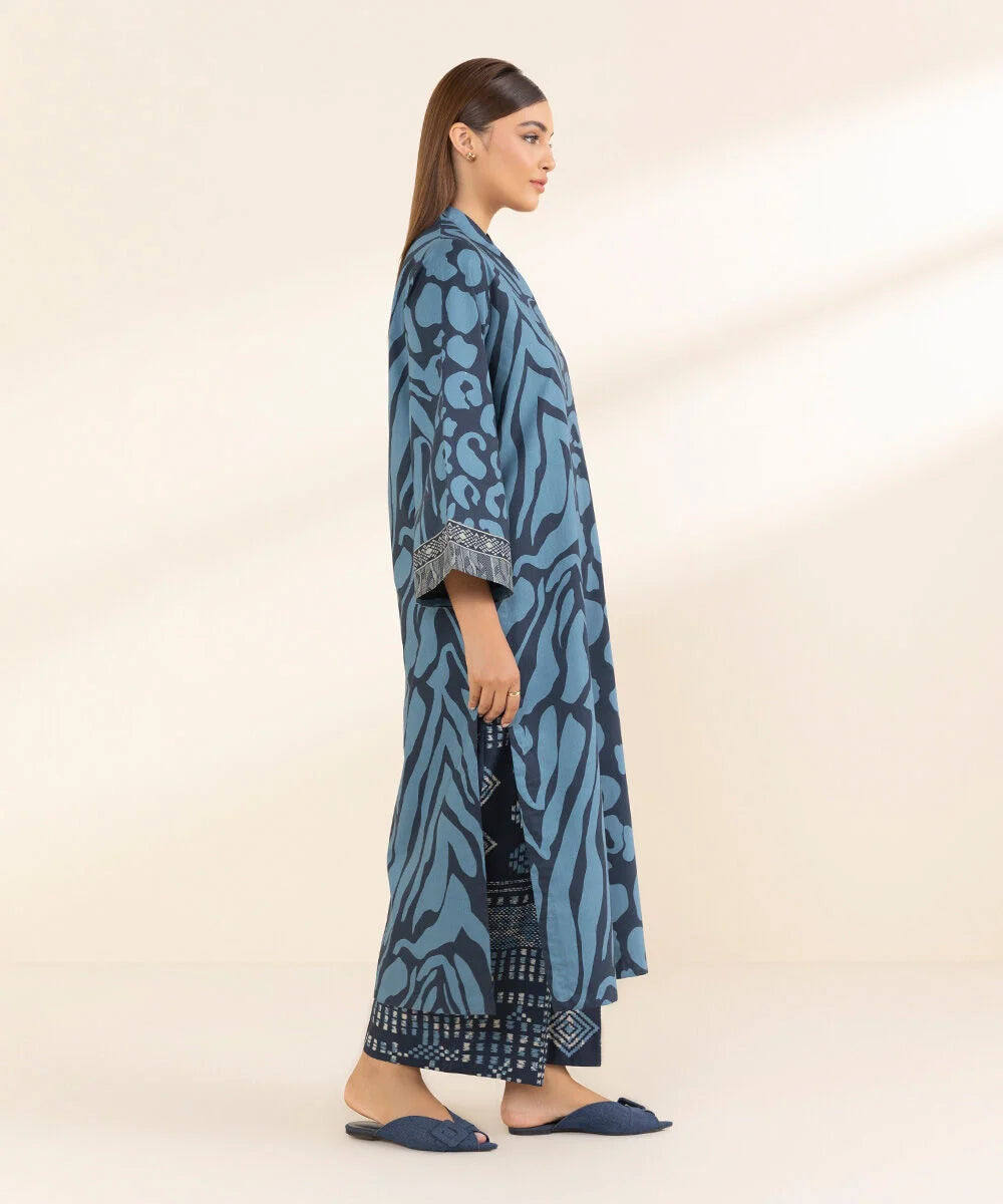 SAPPHIRE | UNSTITCHED 2 PIECE PRINTED LAWN SUIT