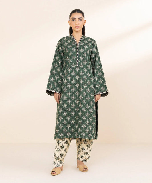 SAPPHIRE | UNSTITCHED 2 PIECE PRINTED COTTON SUIT