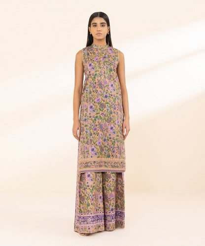 SAPPHIRE | UNSTITCHED 2 PIECE PRINTED LAWN SUIT
