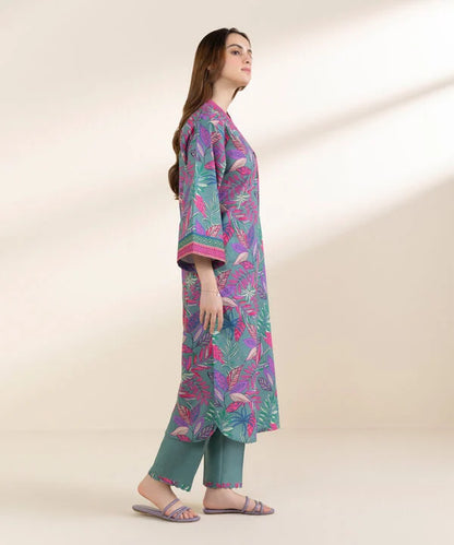 SAPPHIRE | UNSTITCHED 2 PIECE PRINTED LAWN SUIT