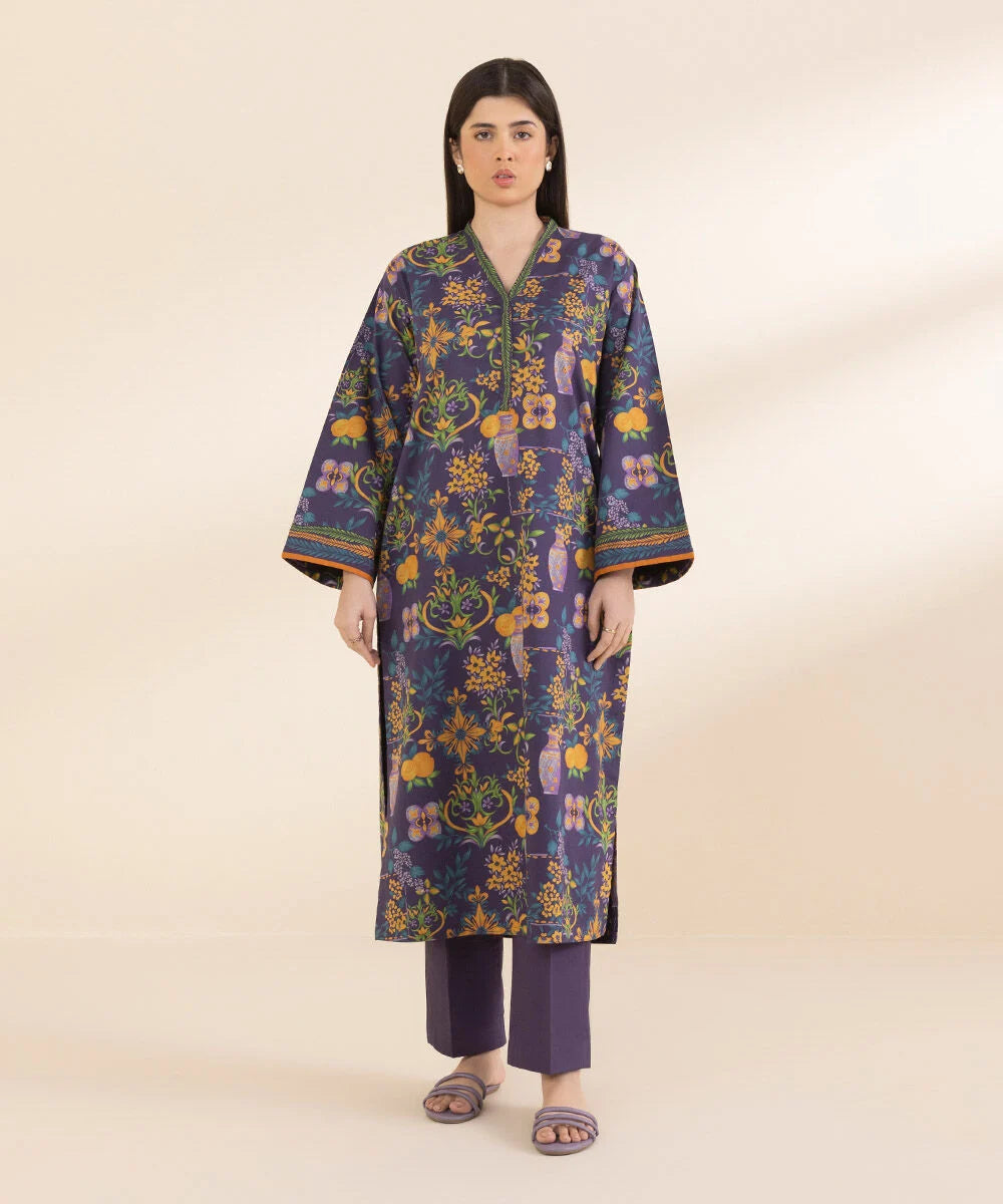 SAPPHIRE | UNSTITCHED 2 PIECE PRINTED LAWN SUIT