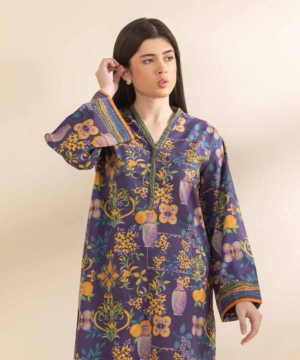 SAPPHIRE | UNSTITCHED 2 PIECE PRINTED LAWN SUIT