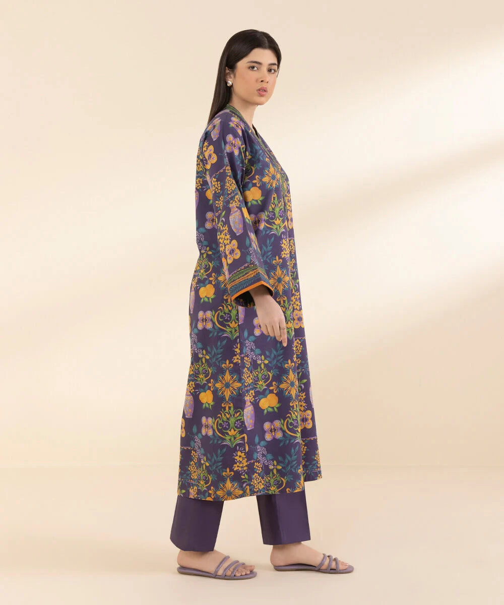 SAPPHIRE | UNSTITCHED 2 PIECE PRINTED LAWN SUIT