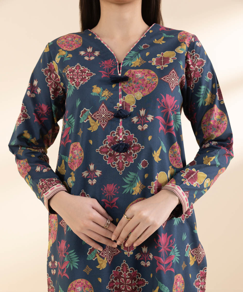 SAPPHIRE | UNSTITCHED 2 PIECE PRINTED LAWN SUIT