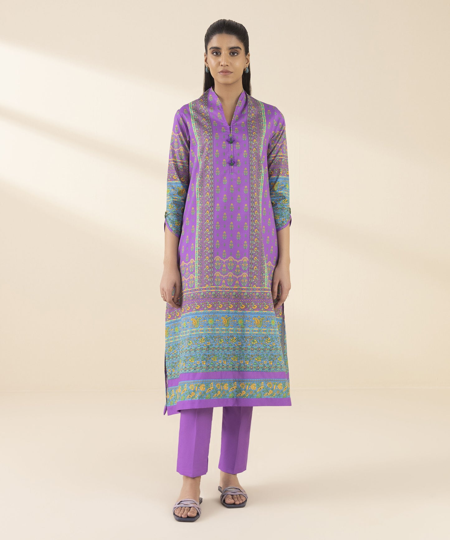 SAPPHIRE | UNSTITCHED 2 PIECE PRINTED LAWN SUIT