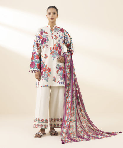 SAPPHIRE | UNSTITCHED 3 PIECE PRINTED LAWN SUIT