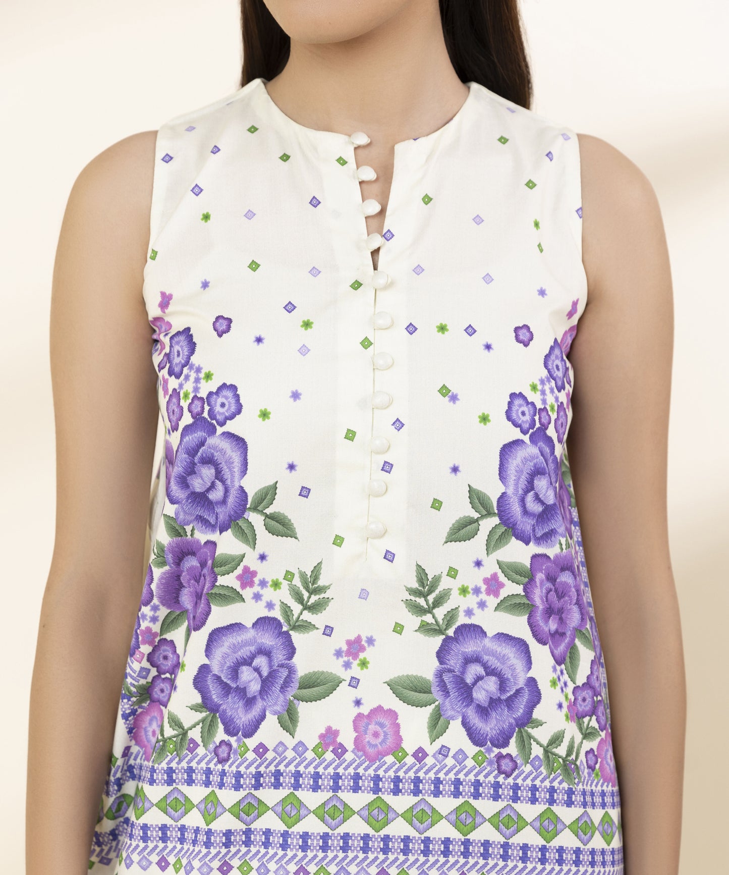 SAPPHIRE | UNSTITCHED 3 PIECE PRINTED LAWN SUIT
