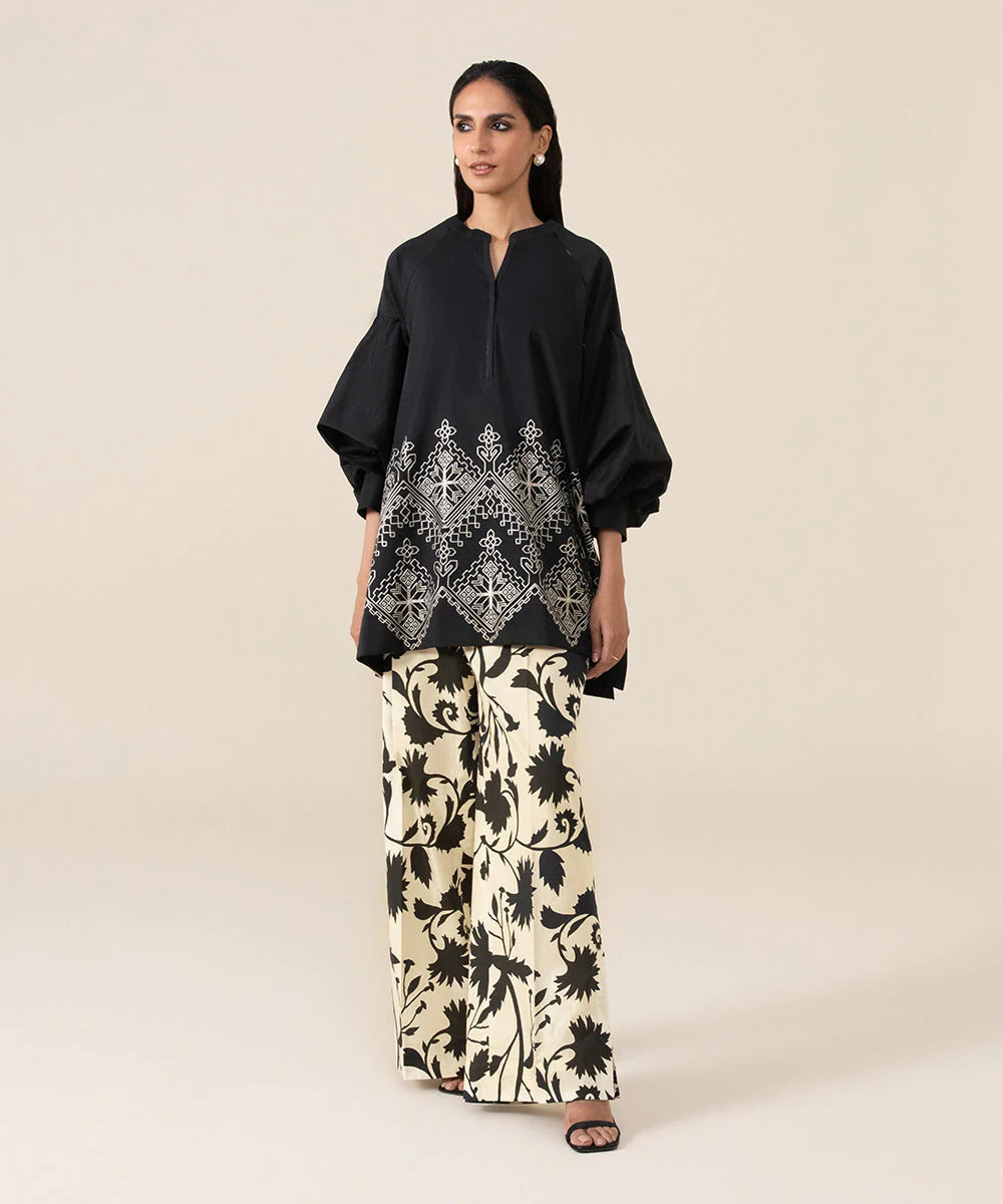 Sapphire | Unstitched 2Pc Dyed Embroidered Lawn Suit