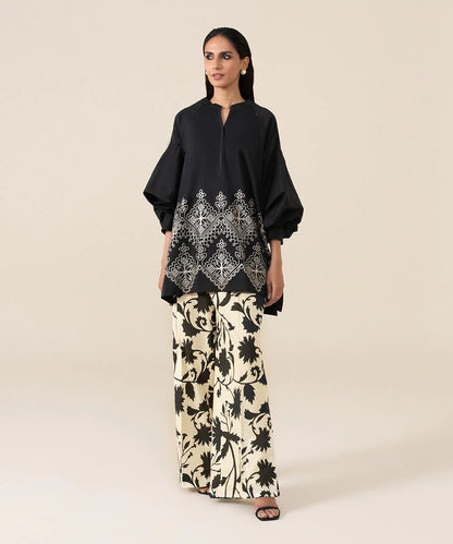 Sapphire | Unstitched 2Pc Dyed Embroidered Lawn Suit