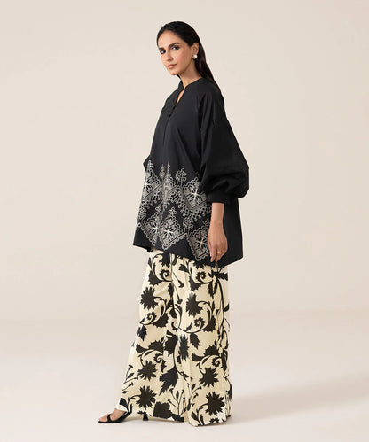 Sapphire | Unstitched 2Pc Dyed Embroidered Lawn Suit