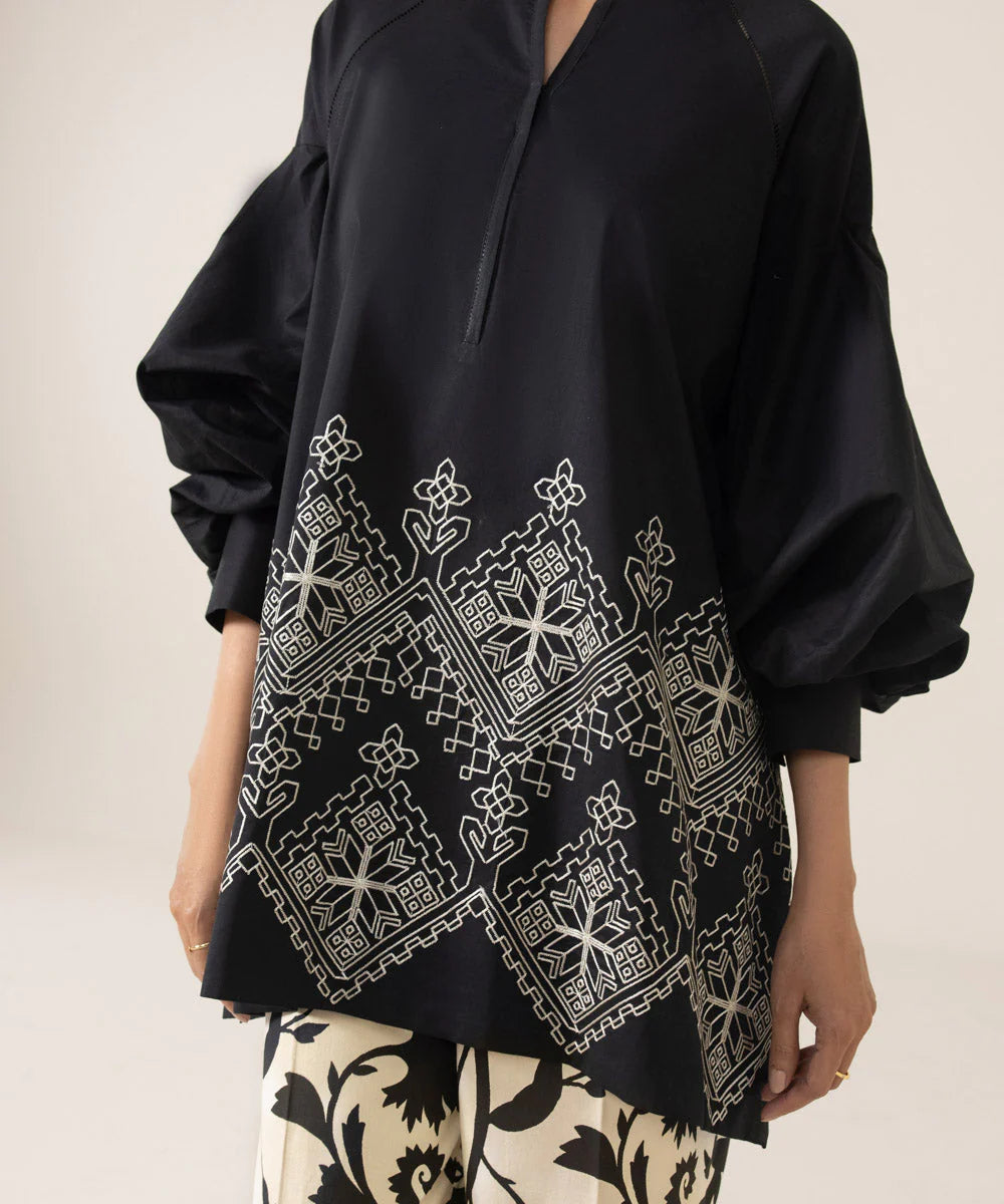 Sapphire | Unstitched 2Pc Dyed Embroidered Lawn Suit