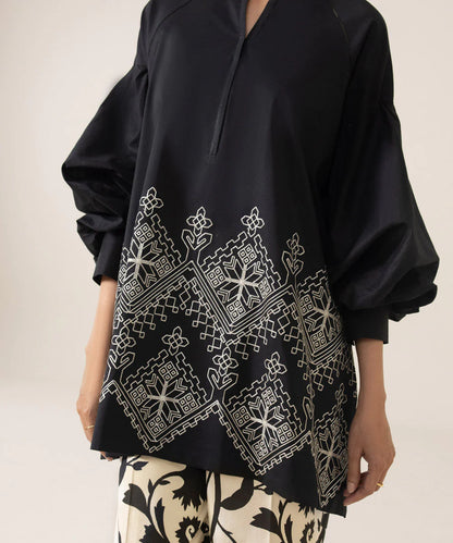 Sapphire | Unstitched 2Pc Dyed Embroidered Lawn Suit