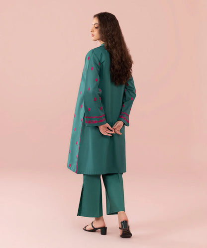 Sapphire | Unstitched 2 Piece - Embroidered Cambric Suit