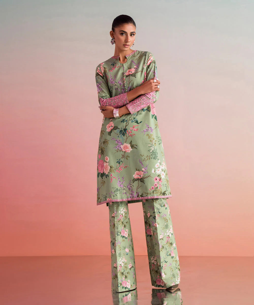 SAPPHIRE | UNSTITCHED 2 PIECE EMBROIDERED CAMBRIC SUIT