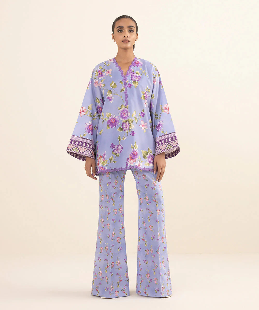 SAPPHIRE | UNSTITCHED 2 PIECE EMBROIDERED CAMBRIC SUIT