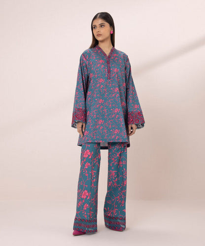 SAPPHIRE | UNSTITCHED 2 PIECE EMBROIDERED LAWN SUIT