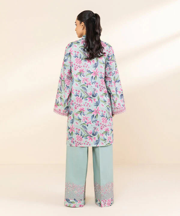SAPPHIRE | UNSTITCHED 2 PIECE EMBROIDERED LAWN SUIT