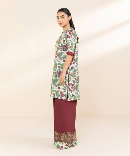 SAPPHIRE | UNSTITCHED 2 PIECE EMBROIDERED LAWN SUIT