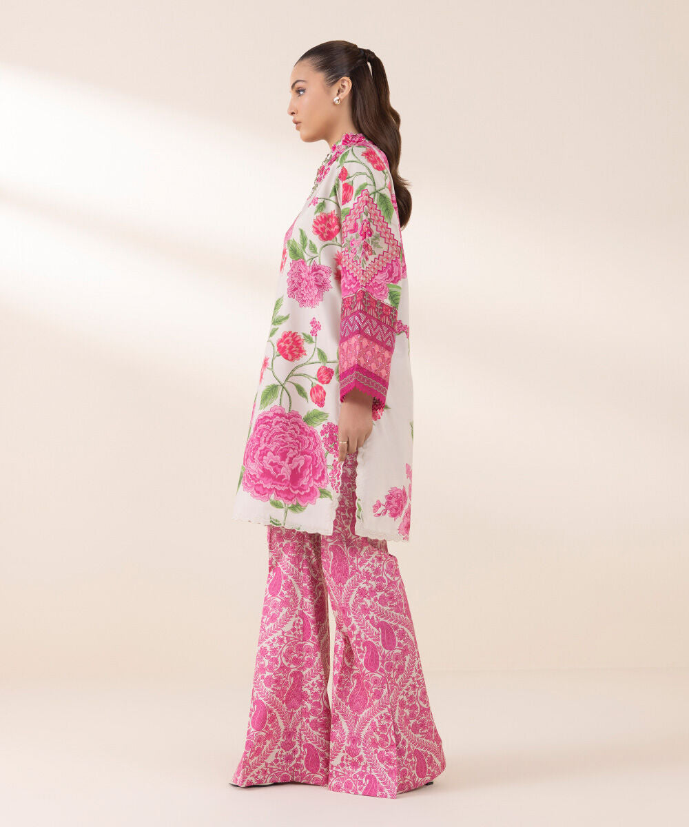SAPPHIRE | UNSTITCHED 2 PIECE EMBROIDERED SILK SUIT