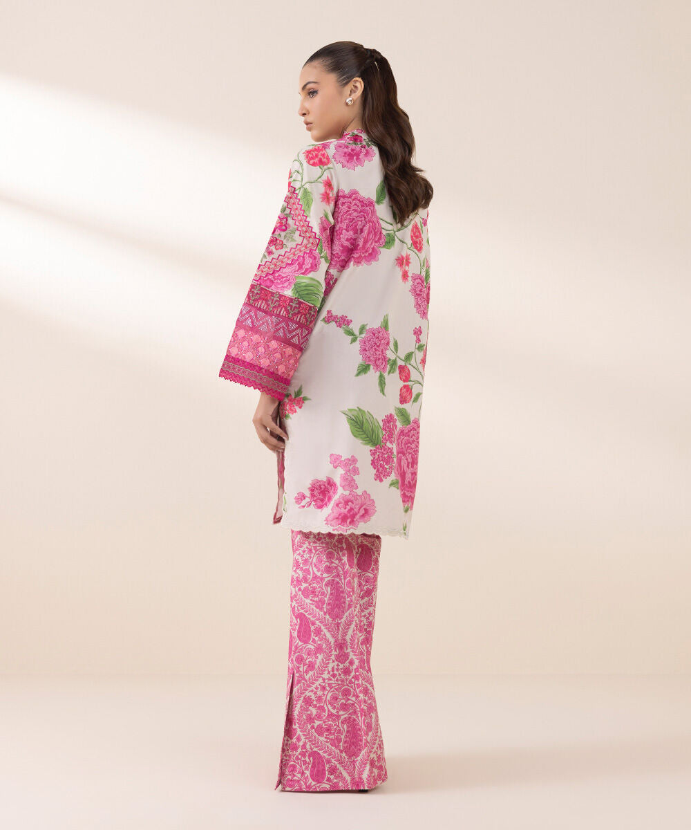 SAPPHIRE | UNSTITCHED 2 PIECE EMBROIDERED SILK SUIT