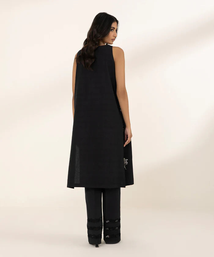 SAPPHIRE | UNSTITCHED 2 PIECE EMBROIDERED DOBBY SUIT