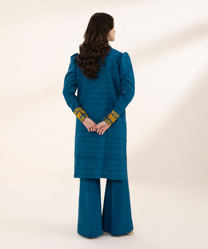 SAPPHIRE | UNSTITCHED 2 PIECE EMBROIDERED DOBBY SUIT