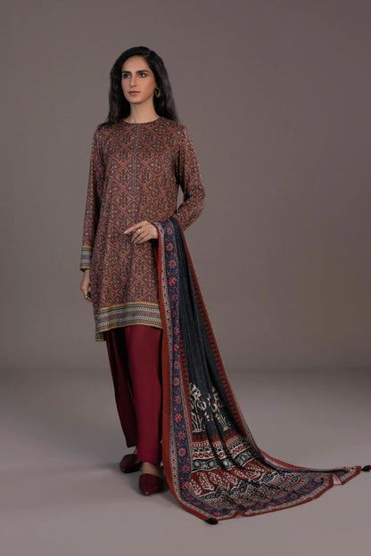 Sapphire | Unstitched 3Pc Printed Blended Linen | U3-DAY23V9-12