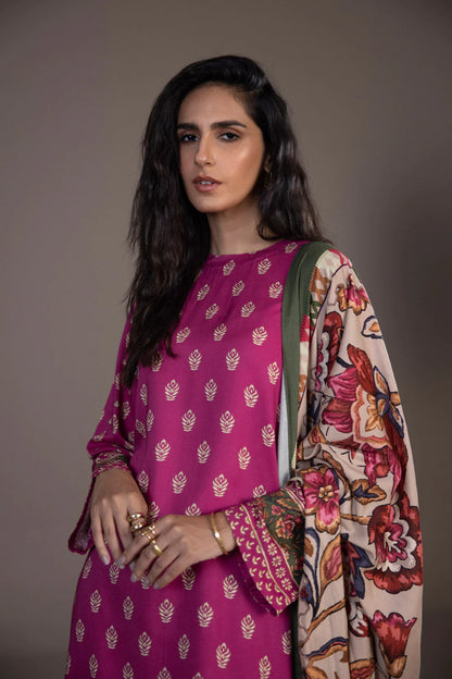 Sapphire | Unstitched 3Pc Printed Blended Linen | U3-DAY23V9-14