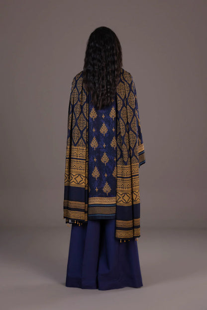 Sapphire | Unstitched 3Pc Printed Blended Linen | U3-DAY23V9-15