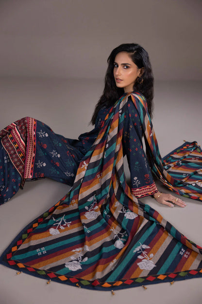 Sapphire | Unstitched 3Pc Printed Blended Linen | U3-DAY23V9-16