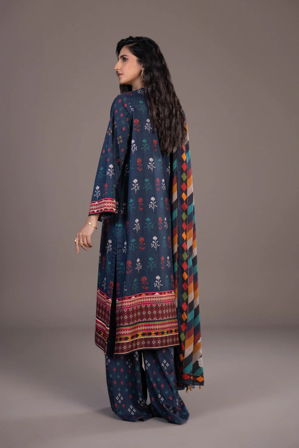 Sapphire | Unstitched 3Pc Printed Blended Linen | U3-DAY23V9-16