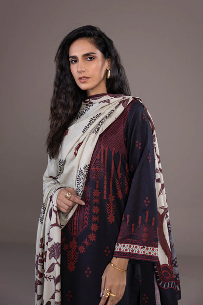 Sapphire | Unstitched 3Pc Printed Blended Linen | U3-DAY23V9-18