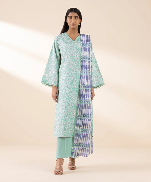 SAPPHIRE | UNSTITCHED 3 PIECE PRINTED LAWN SUIT