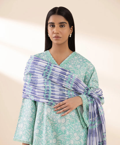 SAPPHIRE | UNSTITCHED 3 PIECE PRINTED LAWN SUIT
