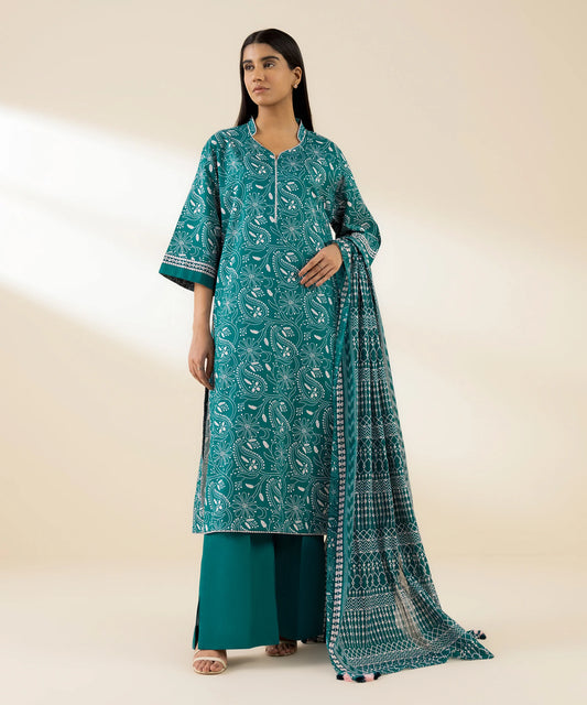 SAPPHIRE | UNSTITCHED 3 PIECE PRINTED LAWN SUIT