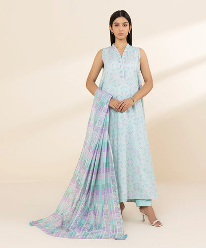 SAPPHIRE | UNSTITCHED 3 PIECE PRINTED LAWN SUIT