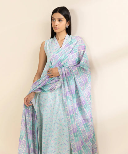 SAPPHIRE | UNSTITCHED 3 PIECE PRINTED LAWN SUIT