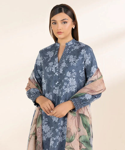 SAPPHIRE | UNSTITCHED 3 PIECE PRINTED LAWN SUIT