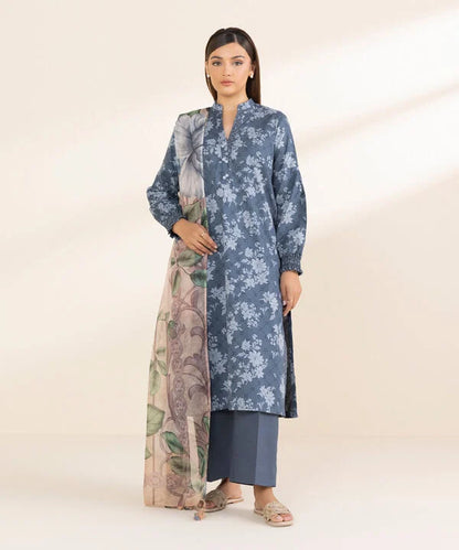 SAPPHIRE | UNSTITCHED 3 PIECE PRINTED LAWN SUIT