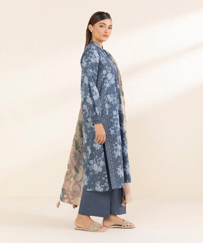 SAPPHIRE | UNSTITCHED 3 PIECE PRINTED LAWN SUIT